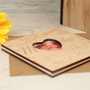 Engraved Mother's Day Photo Keepsake Greetings Card, 2 of 5