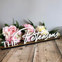 Elegant Custom Wedding Surname Sign For Home Decor, thumbnail 4 of 7