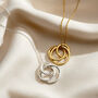 Personalised Family Names Russian Ring Necklace, thumbnail 1 of 12