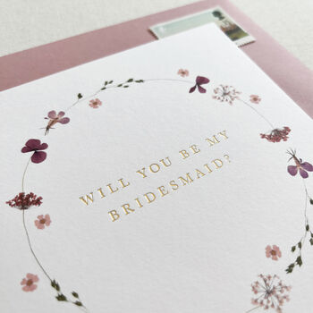 Edith Floral Bridesmaid Card, 2 of 3