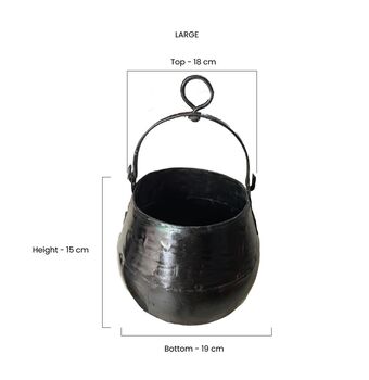 Hanging Planter With Handle 'Sinduri', 4 of 5
