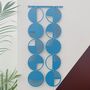 Blue Cut Out Plywood Geometric Wall Art, thumbnail 2 of 5