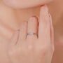 Multicolour Cz Infinity Ring In Sterling Silver, thumbnail 3 of 12
