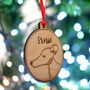Dog Christmas Decoration Bauble Wooden Personalised, thumbnail 10 of 12
