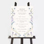 Regency Floral Wedding Order Of The Day Sign, thumbnail 2 of 3