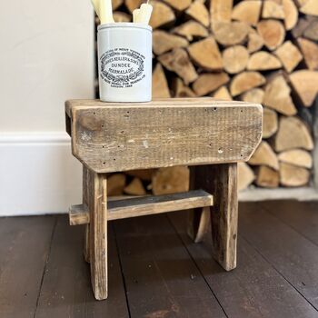 Vintage Wooden Stool, 4 of 7