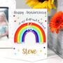 Personalised Rainbow Anniversary Card, thumbnail 1 of 3