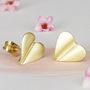 'Love Grows' 9ct Gold Heart Earrings, thumbnail 1 of 7