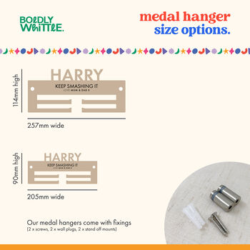 Kid's Personalised Medal Hanger, 4 of 4