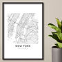Custom Location Map Print, Personalised City, Town Map, Any Location, thumbnail 10 of 10