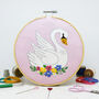 'Vintage Swan' Large Embroidery Kit, thumbnail 1 of 4