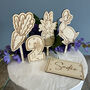 Personalised Bunny Rabbit And Duck Cake Toppers Set, thumbnail 2 of 4