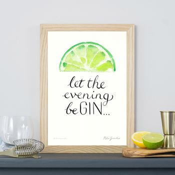 'Let The Evening Be Gin' Original Painting, 3 of 12