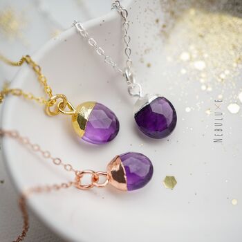 Amethyst February Birthstone Necklace, 4 of 11