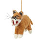 Handmade Felt Sabre Tooth Tiger Hanging Decoration, thumbnail 2 of 2