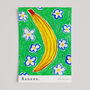 Banana Food Art Print Kitchen Fruit Poster, thumbnail 3 of 12