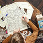 Personalised Sea Explorer Colour In T Shirt With Fabric Pens, thumbnail 2 of 5