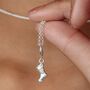 Sterling Silver Christmas Stocking Charm Necklace, thumbnail 1 of 8