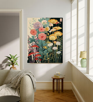 Japanese Vintage Flower Meadow Art Print, 2 of 3