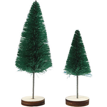Decorative Bottle Brush Trees Green, Gold Or Silver, 7 of 12