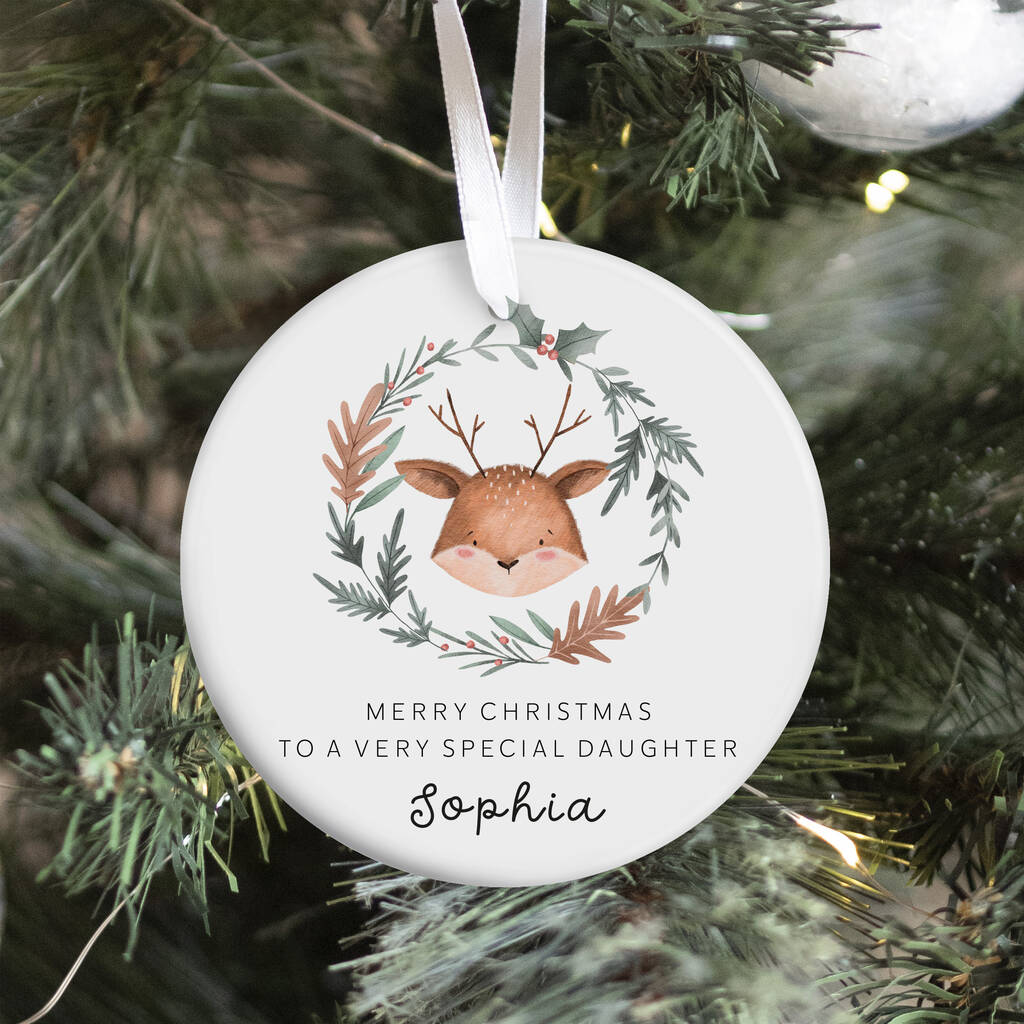 Personalised Daughter Christmas Ornament Gift, 1 of 7