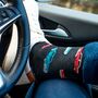 Men's Bamboo Socks Black American Classic Cars, thumbnail 1 of 5