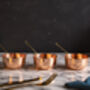 Set Of Three Handmade Copper Melting Pots – 150ml, thumbnail 5 of 7