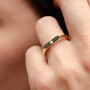 9ct Gold Classic Personalised Birthstone Signet Ring, thumbnail 1 of 9
