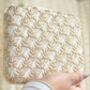 Guzarish Ivory Silk Embroidered Square Clutch, thumbnail 2 of 2