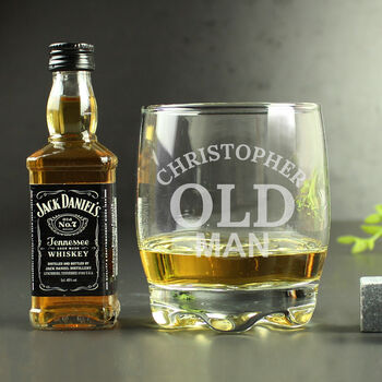 Old Man Tumbler And Jack Daniels Gift Set, 4 of 6