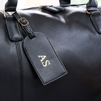 Personalised Weekend Holdall With Initials Luggage Tag, 10 of 12