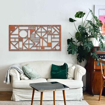 Geometric Metal Wall Art: Modern, Stylish Decor, 9 of 11