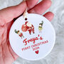 Custom Ceramic Christmas Gift Ornament For Baby's, thumbnail 1 of 7