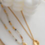 Golden Glow Layered 18ct Gold Plated Necklace Set, thumbnail 4 of 8