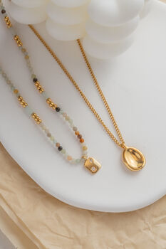 Golden Glow Layered 18ct Gold Plated Necklace Set, 4 of 8