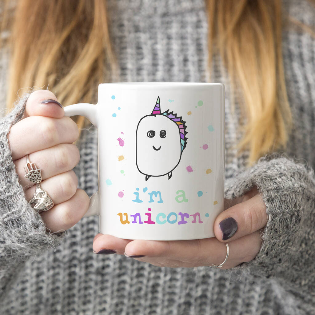 I'm A Unicorn Bright Rainbow Mug, 1 of 1
