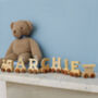 Personalised Wooden Name Train, thumbnail 1 of 8