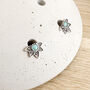 Star Flower Turquoise Studs, thumbnail 9 of 11