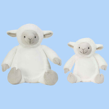 Personalised Lamb Soft Toy Teddy Bear Gift For Children, 4 of 5