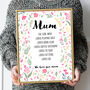 August Poppy Birth Flower Positive Affirmations Gift For Mum Print, thumbnail 4 of 7