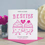 Best Friend Birthday Card 'Besties', thumbnail 1 of 2