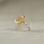 Small Round Crystal Pool Adjustable Ring, thumbnail 2 of 4