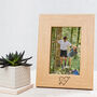 Personalised Couples Carved Heart Photo Frame, thumbnail 3 of 7