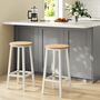 Set Of Two Bar Stools Industrial Style Kitchen Chairs, thumbnail 1 of 12