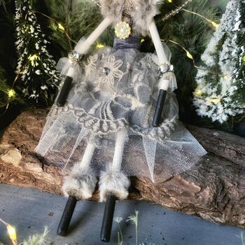 Personalised Vintage Style Christmas Hand Crafted Fairy, 4 of 8