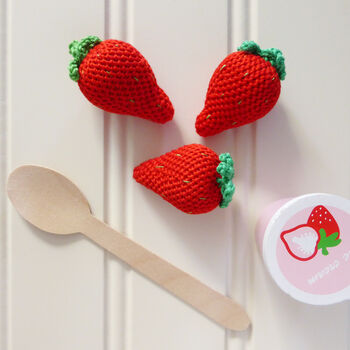 Strawberry Crocheted Toy, 9 of 9