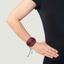 Handmade Organic Adjustable Bracelet In Bordeaux, thumbnail 4 of 4