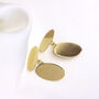 Personalised 9ct Solid Gold Oval Cufflinks, thumbnail 1 of 5