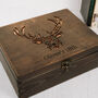 Stag Personalised Cufflink And Watch Box, thumbnail 1 of 8