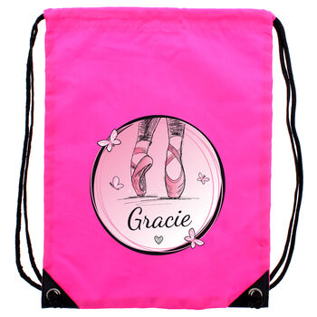 Personalised Pink Ballet Bag, 2 of 4